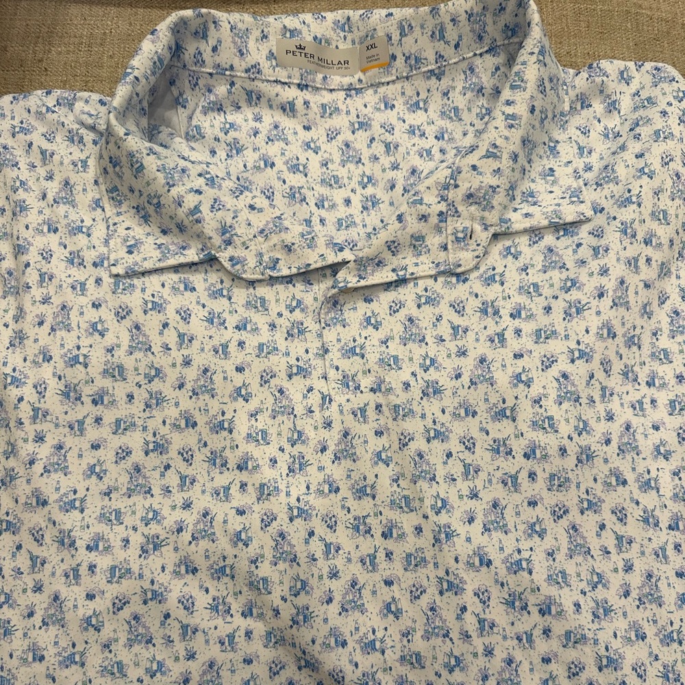 Men’s XXL Peter Millar Featherweight UPF 50+ Polo